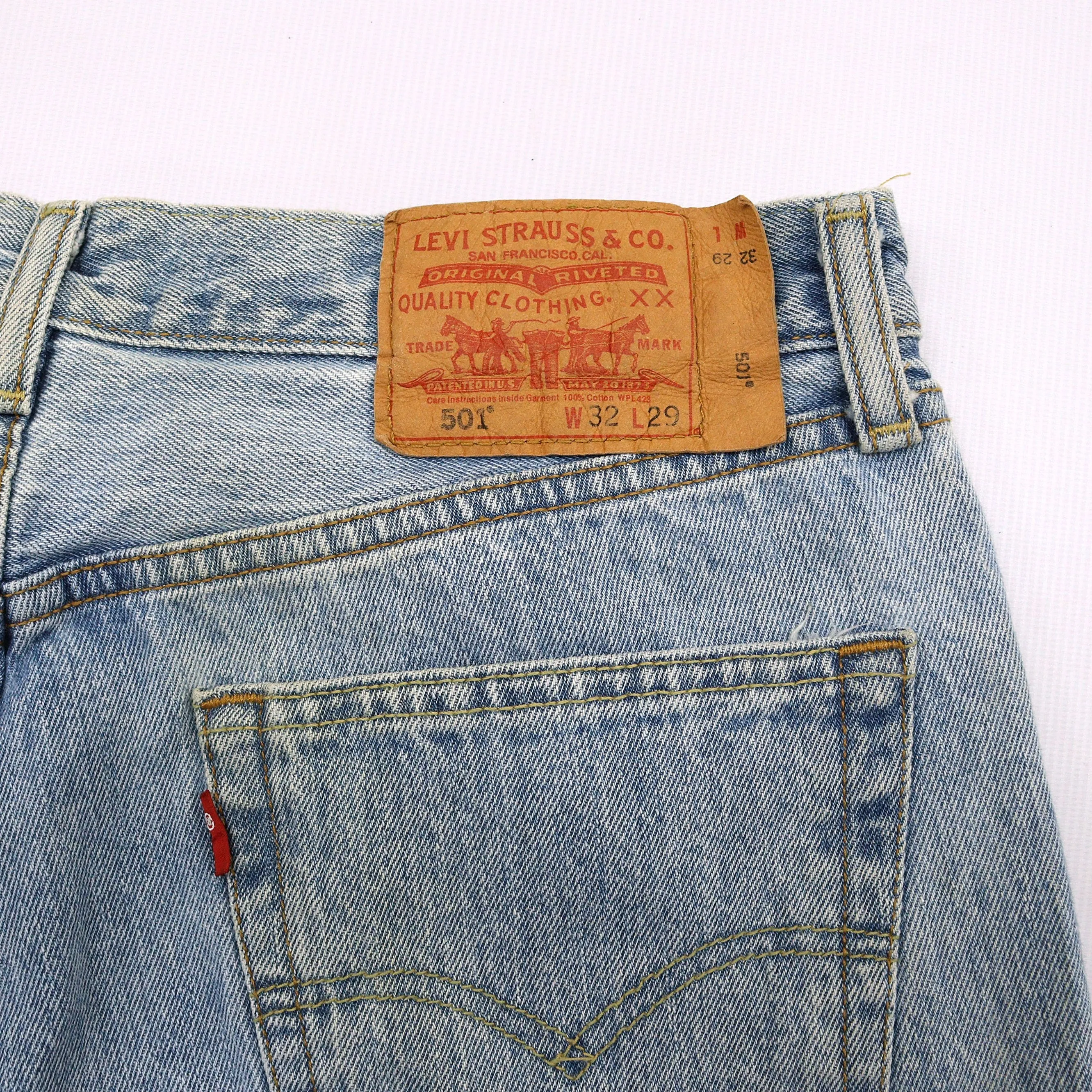 Levi's 501 Straight Leg Blue Jeans