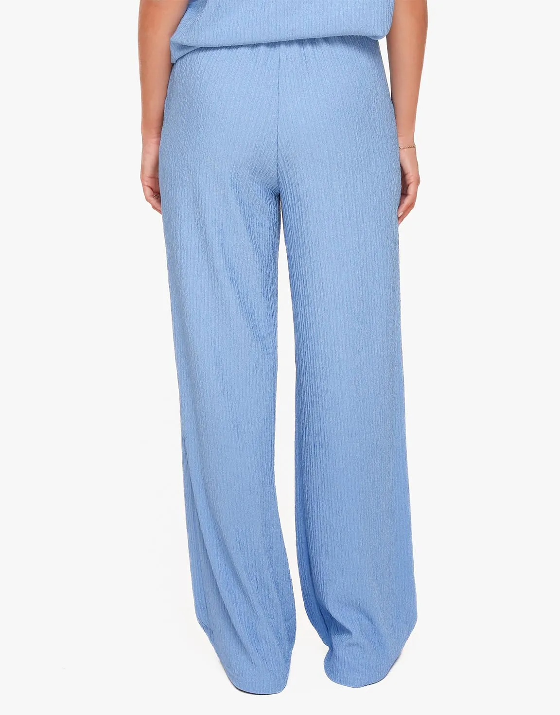 Light Blue Pleated Trousers