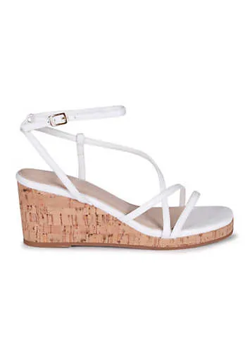 Grattan White Strappy Linzi Aminah Wedges