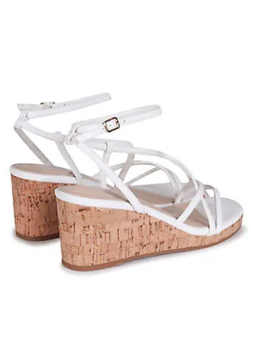 Grattan White Strappy Linzi Aminah Wedges