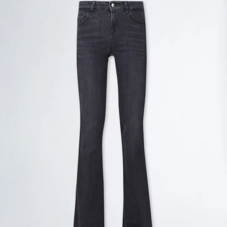 Liu Jo Flare Denim Grey Jeans - Parfait Beat Bottom Up