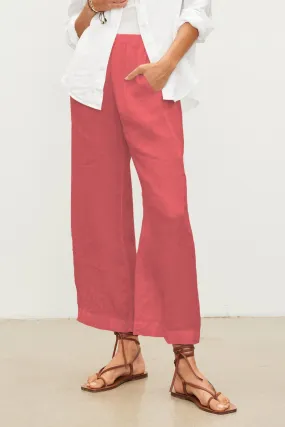 LOLA LINEN TROUSERS IN ALOHA