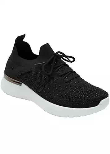 Lotus Black Robuck Trainers | Grattan