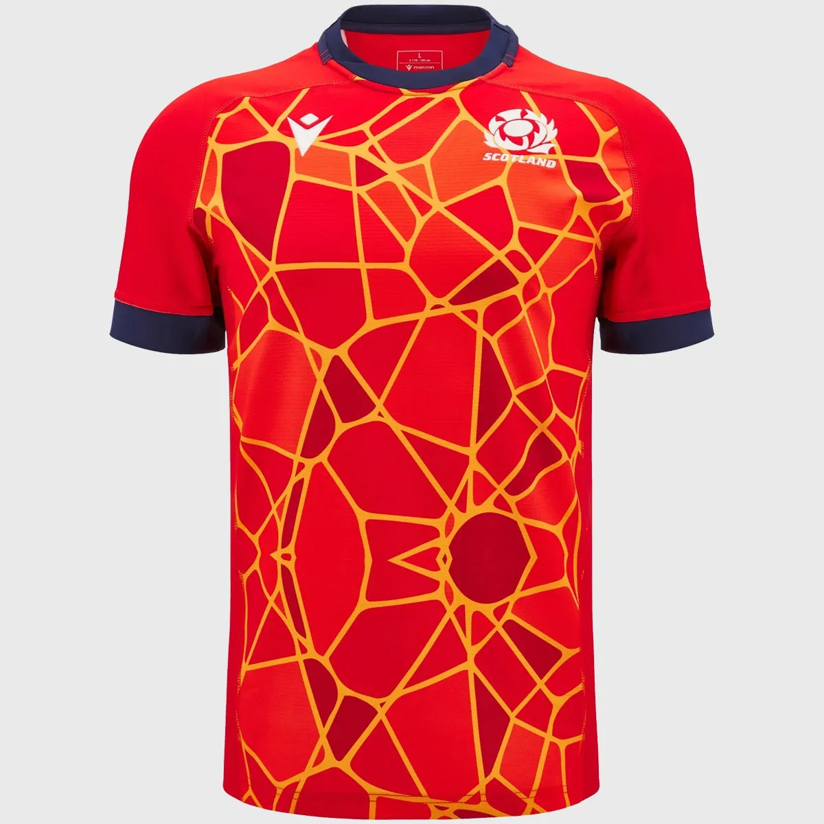 Macron Scotland Men's Training Rugby Jersey Red 2024/25