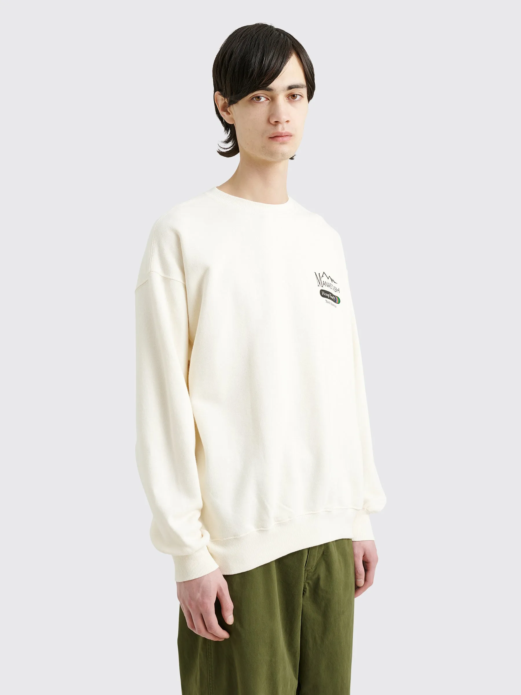 Manastash Cascade Sweatshirt “Hemp Tour” Natural White