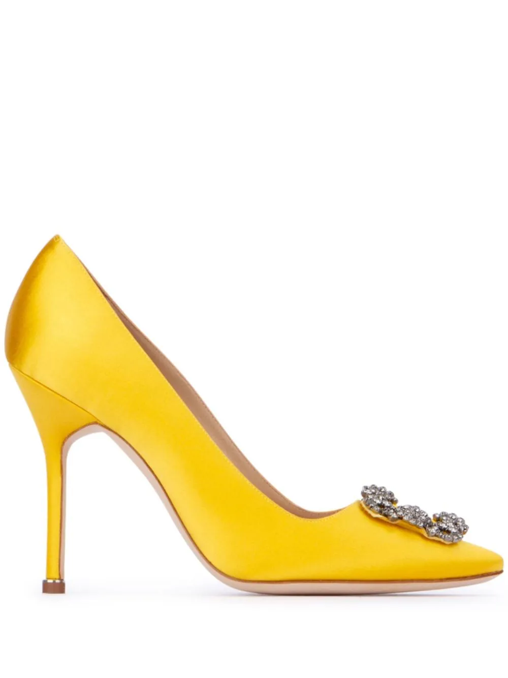 Manolo Blahnik 105mm Hangisi pumps - Yellow