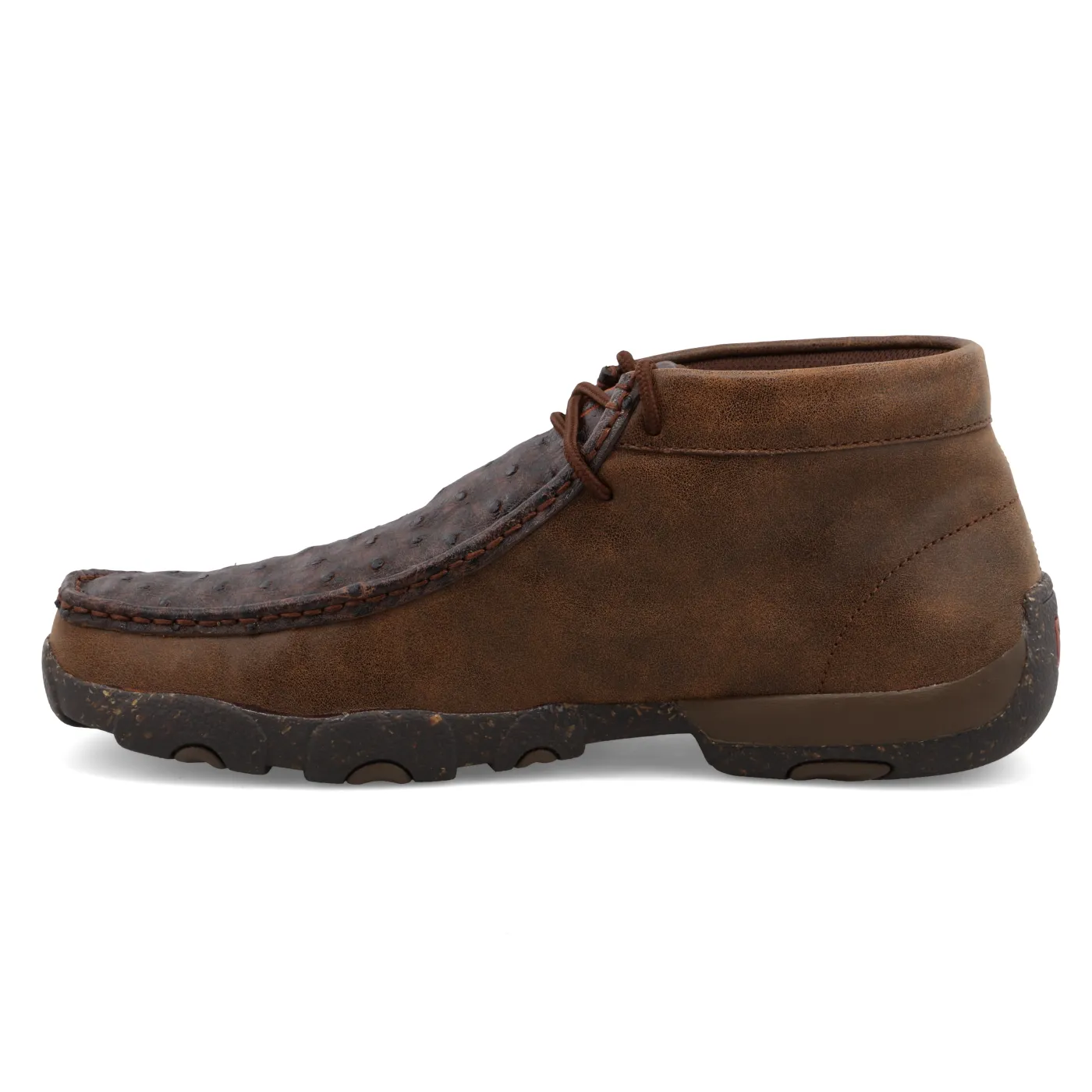 Men’s Twisted X Chukka Driving Moc – Brown & Brown Ostrich MDM0087