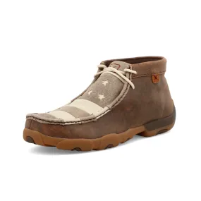 Men’s Twisted X Chukka Driving Moc – Brown & Ivory MDM0075