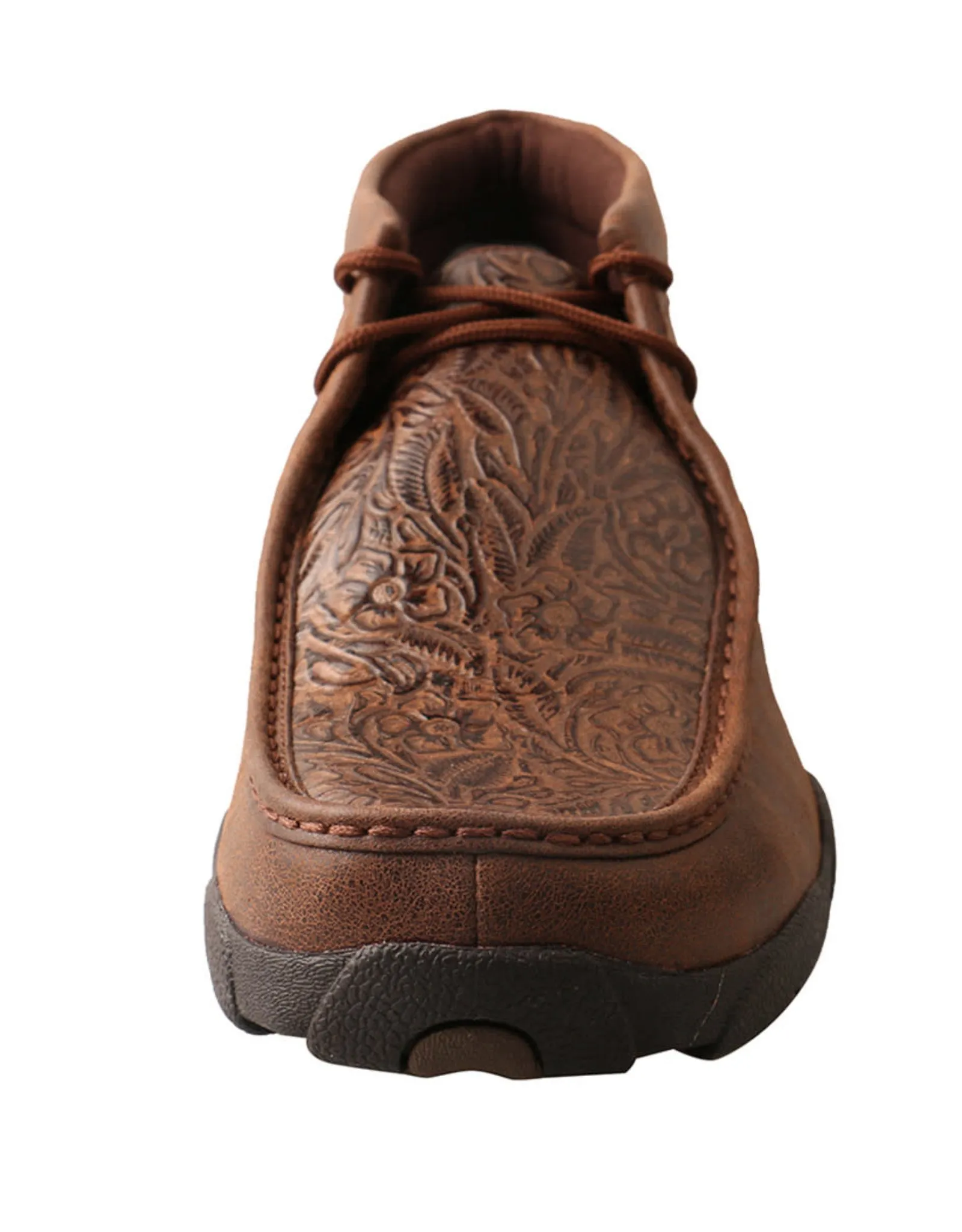 Mens Twisted X Chukka Driving Mocs Brown Tooled