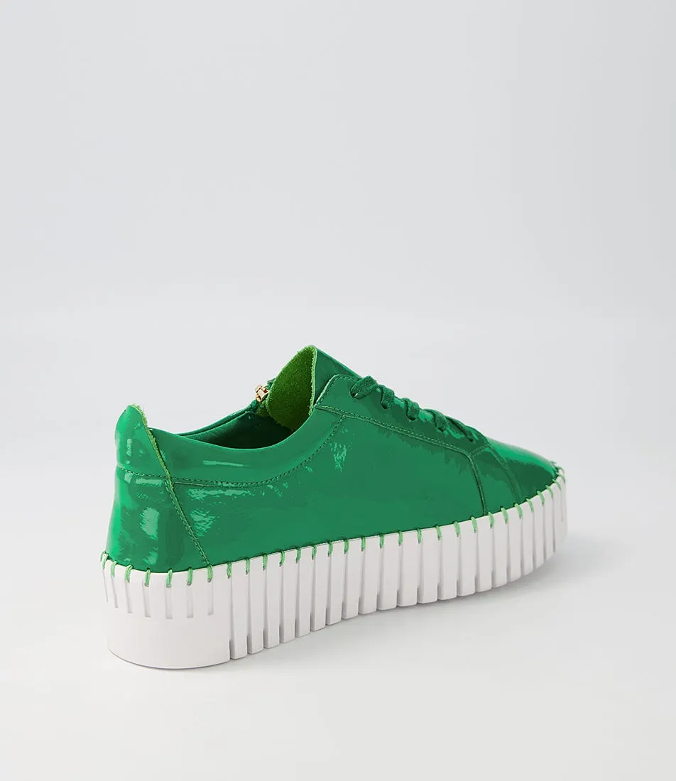 MIDAS Braelyn Emerald Patent Leather Sneakers