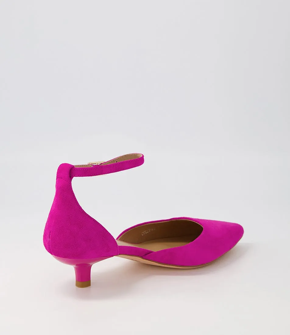 MIDAS Culli Fuchsia Suede Pump Heels