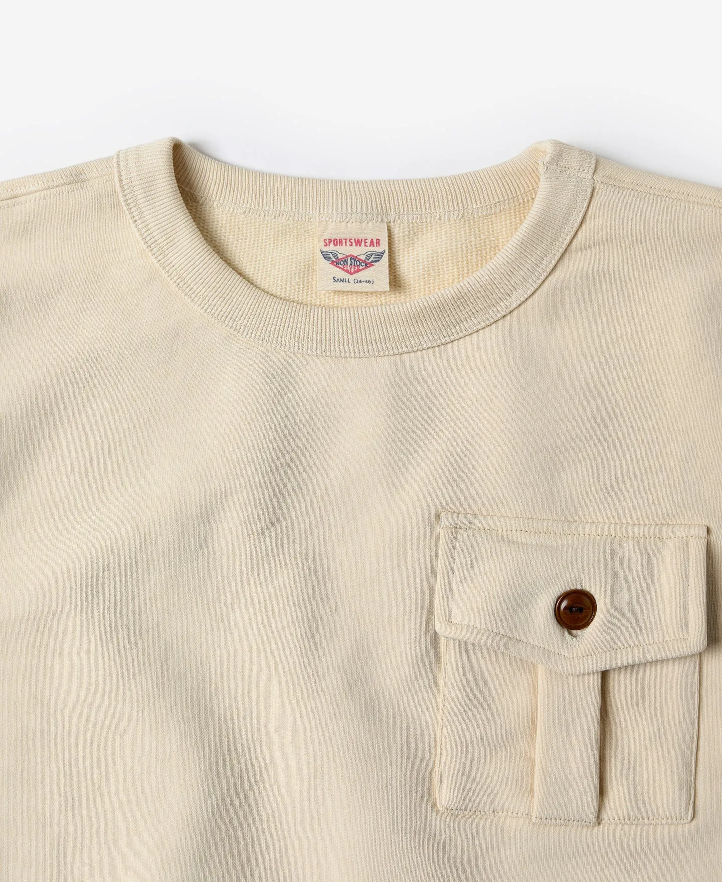 Military Pocket Sweatshirt - Apricot