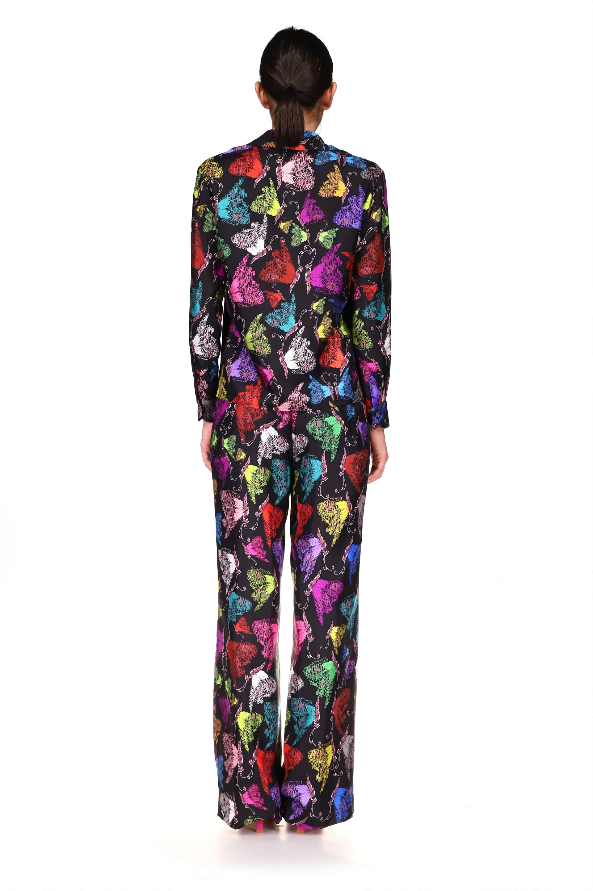 'MILLE PAPILLONS' WIDE LEG TROUSERS