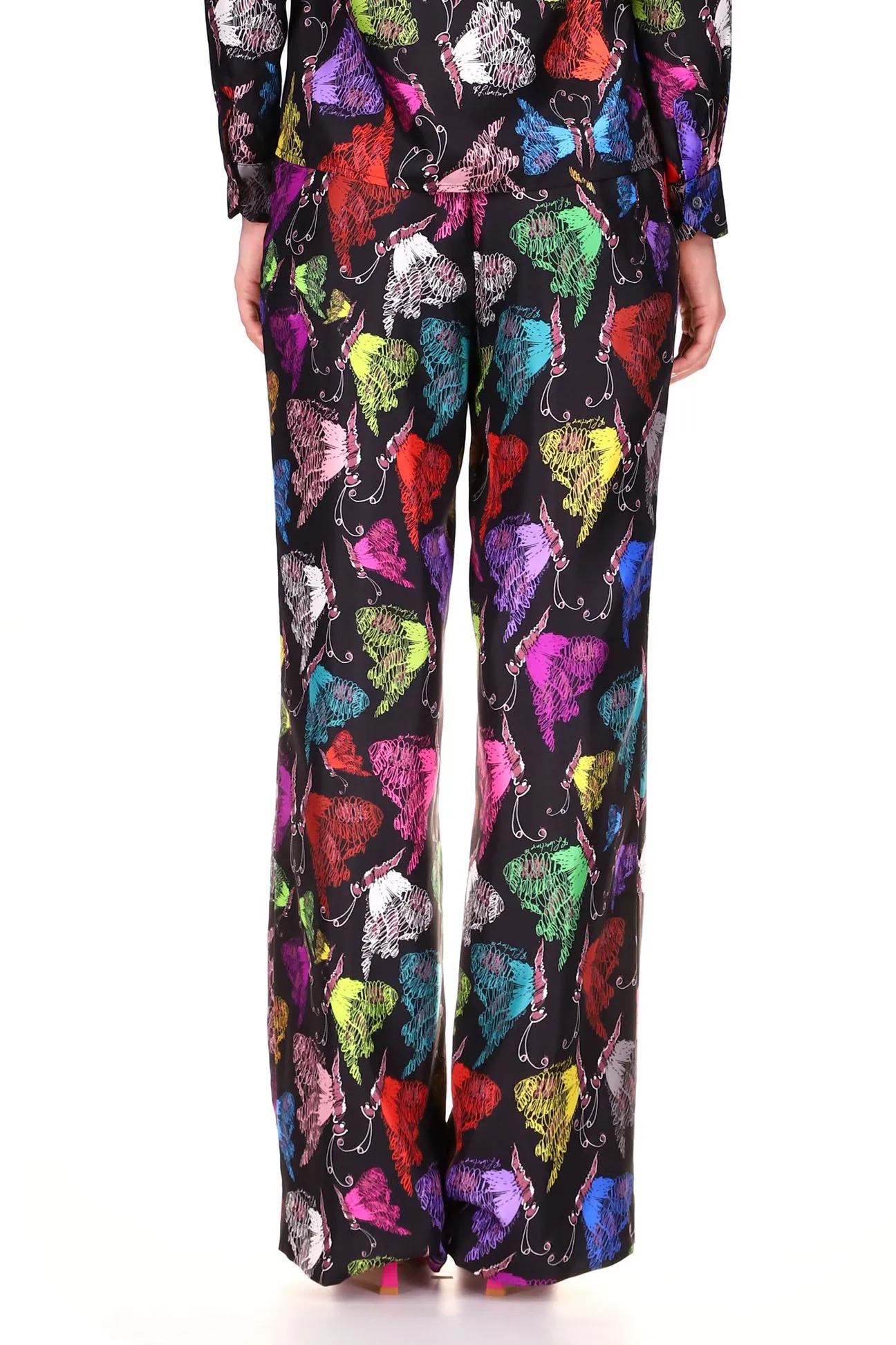 'MILLE PAPILLONS' WIDE LEG TROUSERS