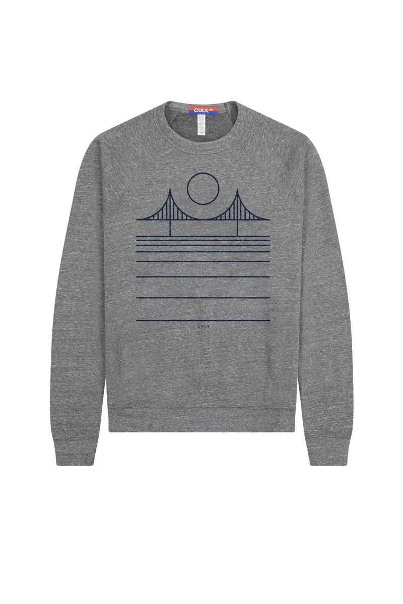 Minimal Bridge Grey Crewneck Sweatshirt