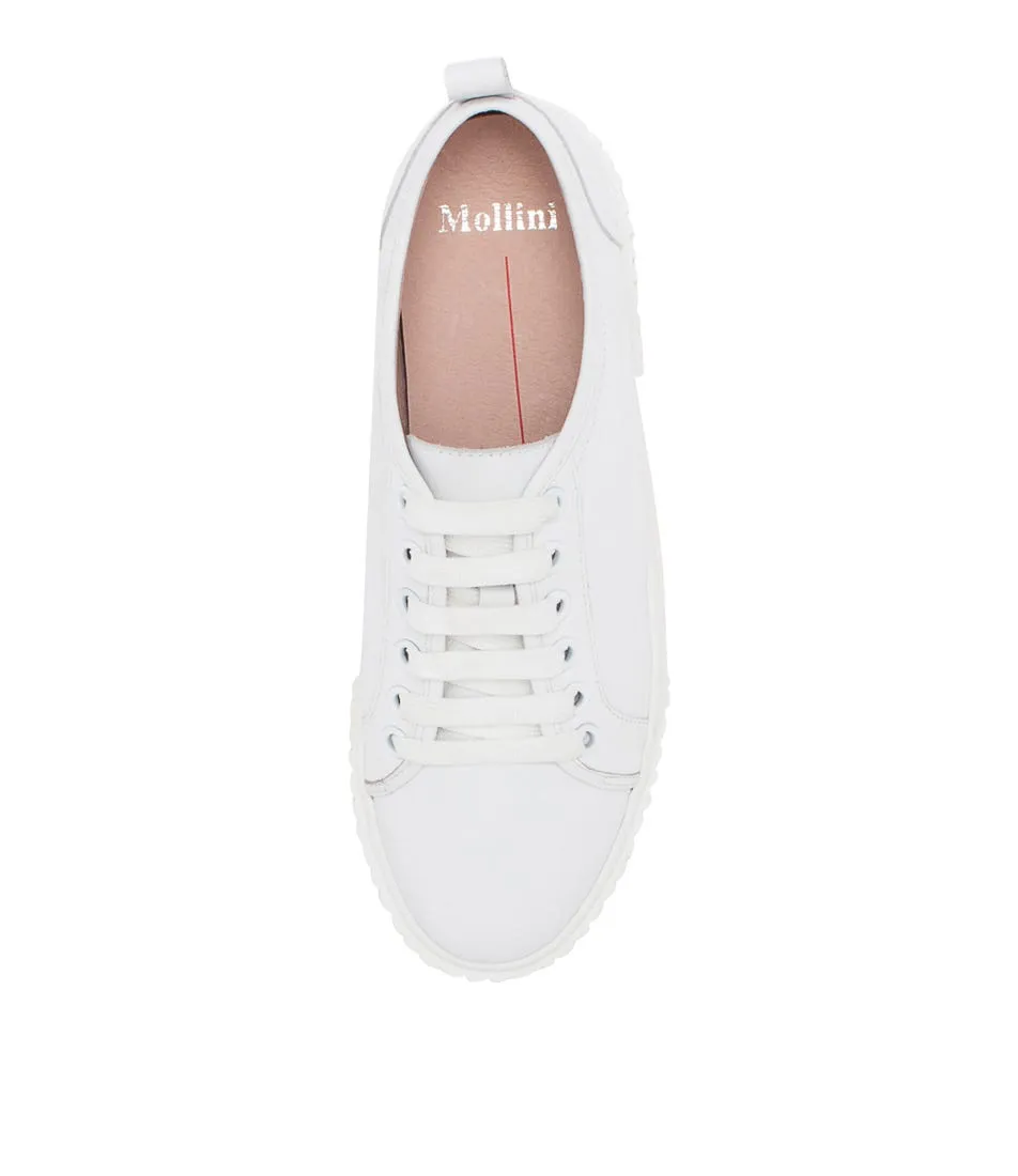 MOLLINI Jinga White Leather Sneakers