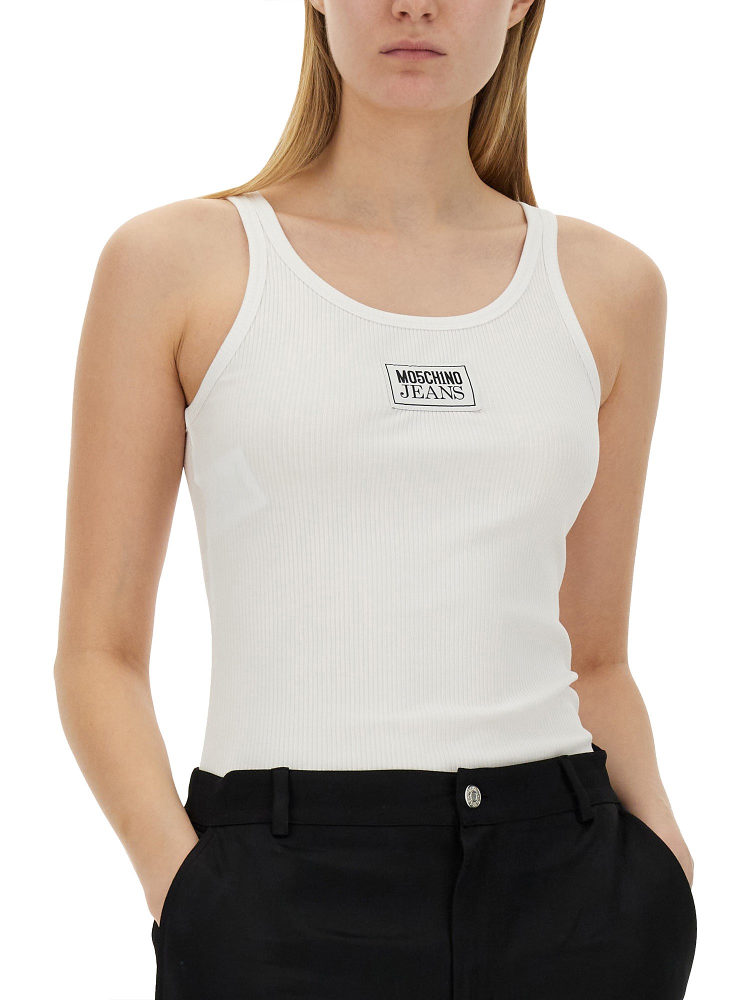 MOSCHINO Logo Jersey Top