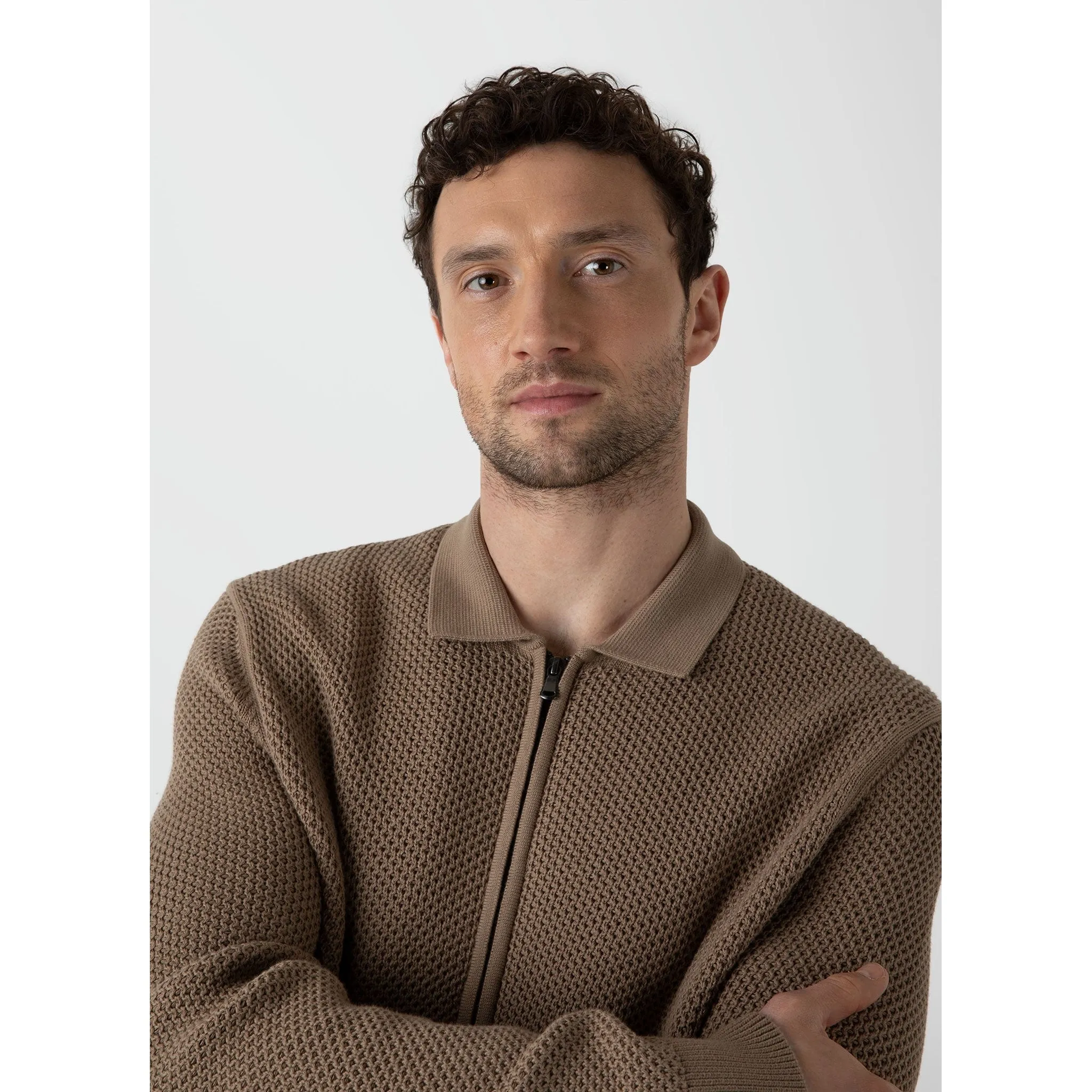 Mr Porter Mesh Knit Jacket | Men | Oat