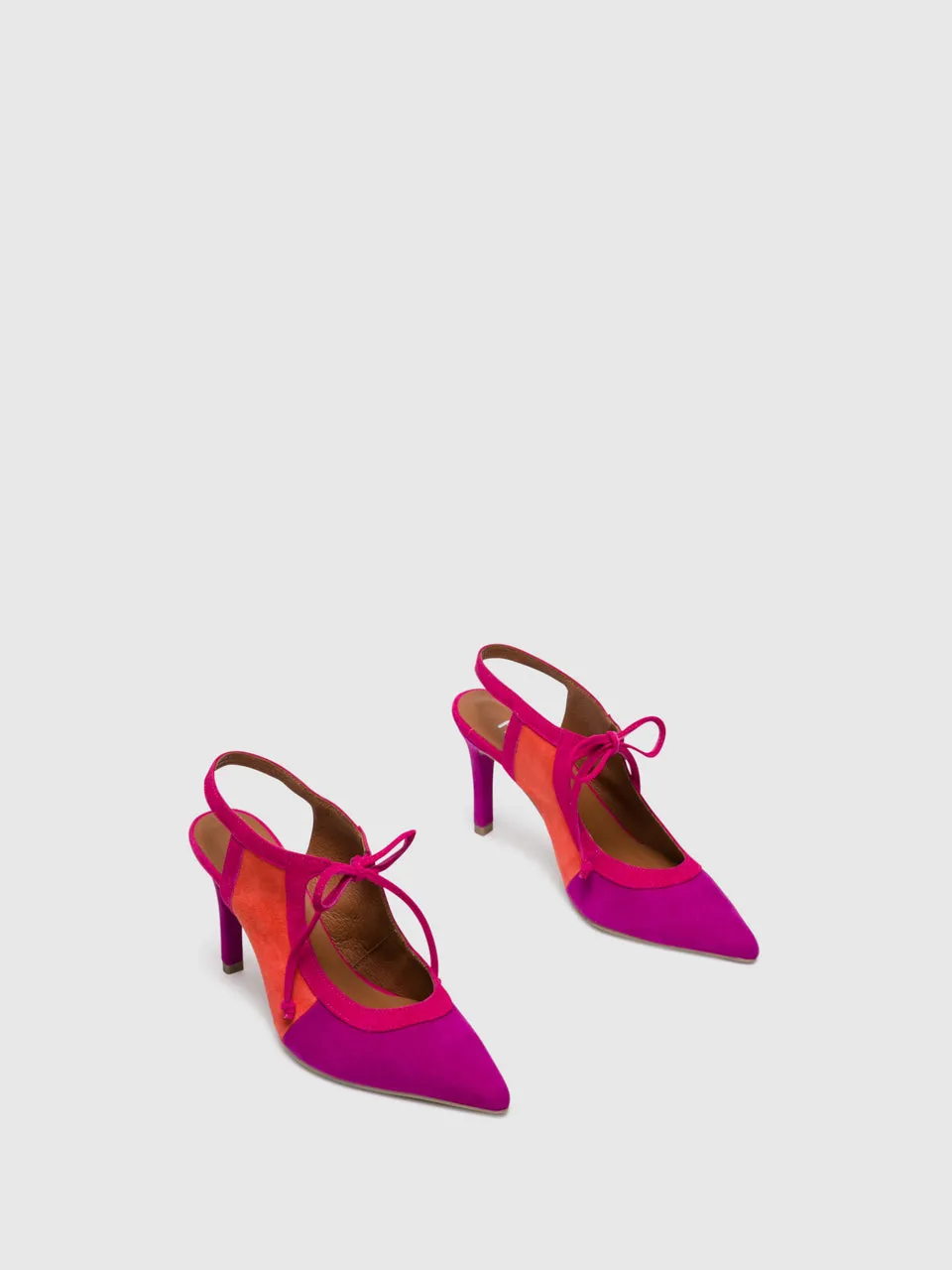 Multicolor Pointed Toe Shoes