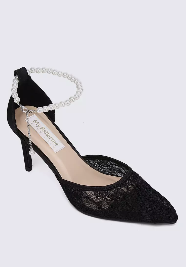 My Ballerine My Ballerine Poppy Comfy Heels In Black