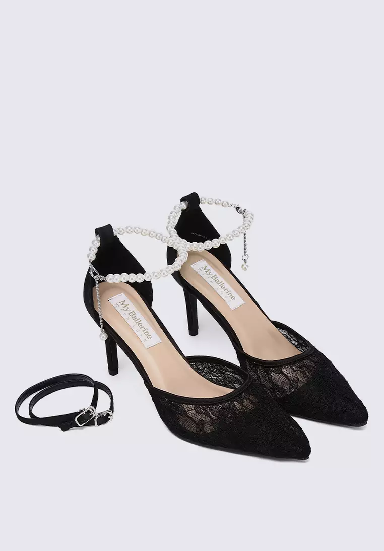 My Ballerine My Ballerine Poppy Comfy Heels In Black