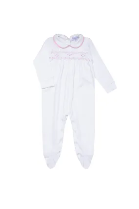 Nella Smocked Baby Girl Footie