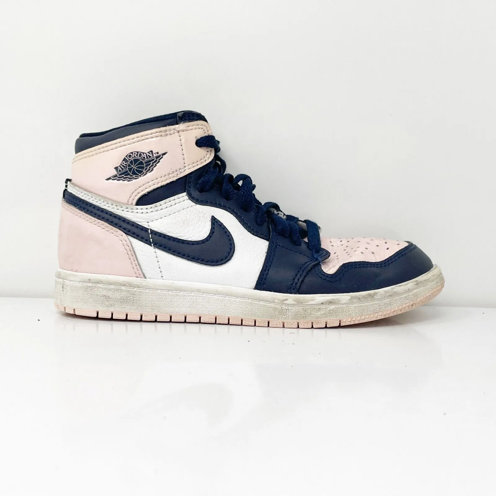 Nike Boys Air Jordan 1 CU0449-641 Pink Basketball Shoes Sneakers Size 1Y