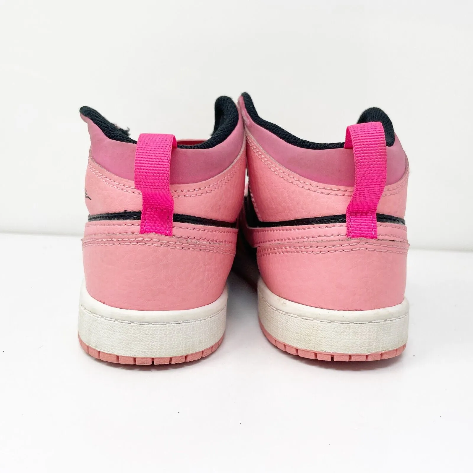 Nike Boys Air Jordan 1 Mid 640734-662 Pink Basketball Shoes Sneakers Size 3Y