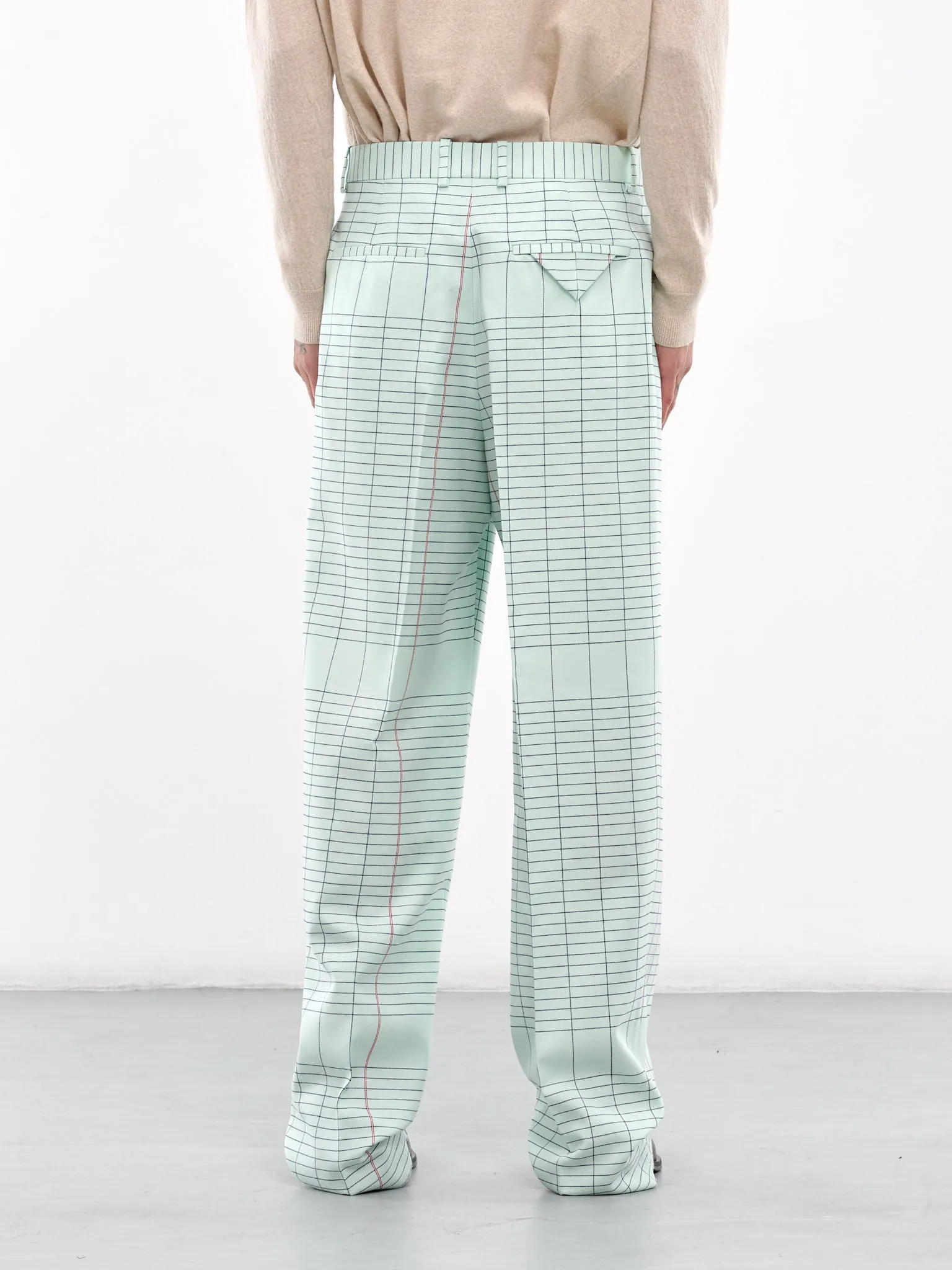 Notebook Wool Twill Trousers (804757V4N80-3883-DEWCROP-PINK-)