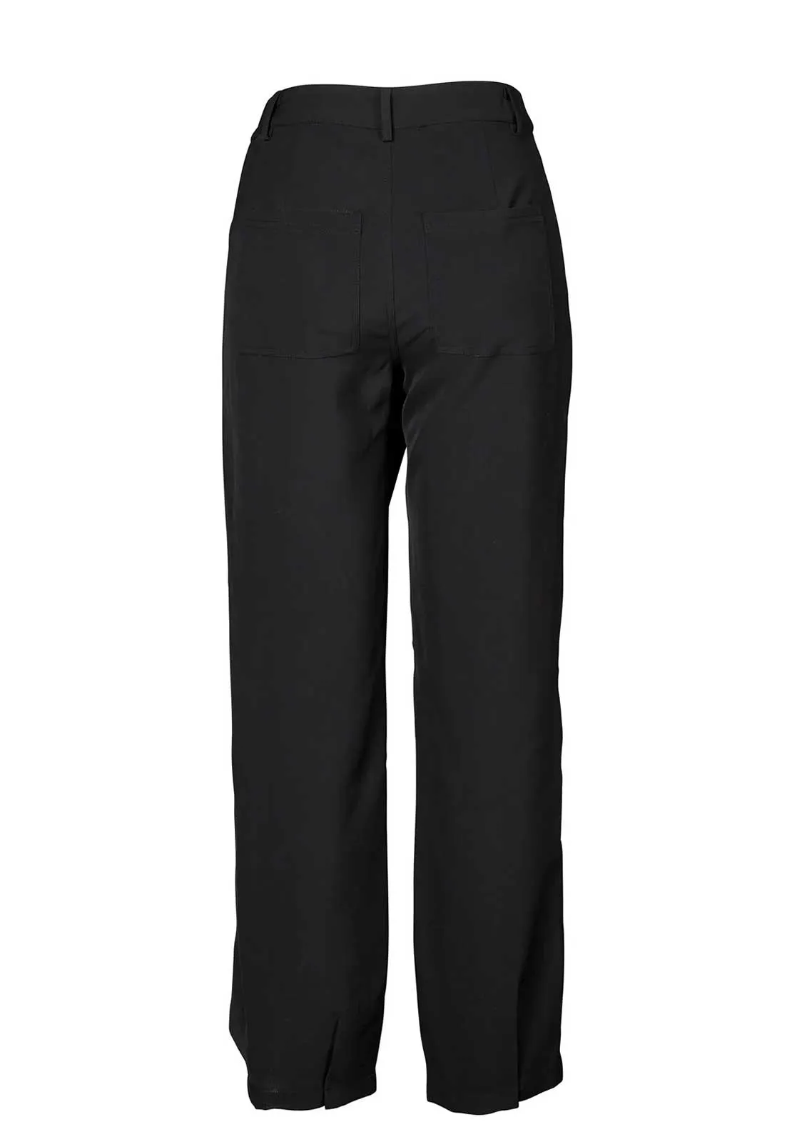 Nu Denmark Vian Asymmetric Straight Leg Trousers, Black