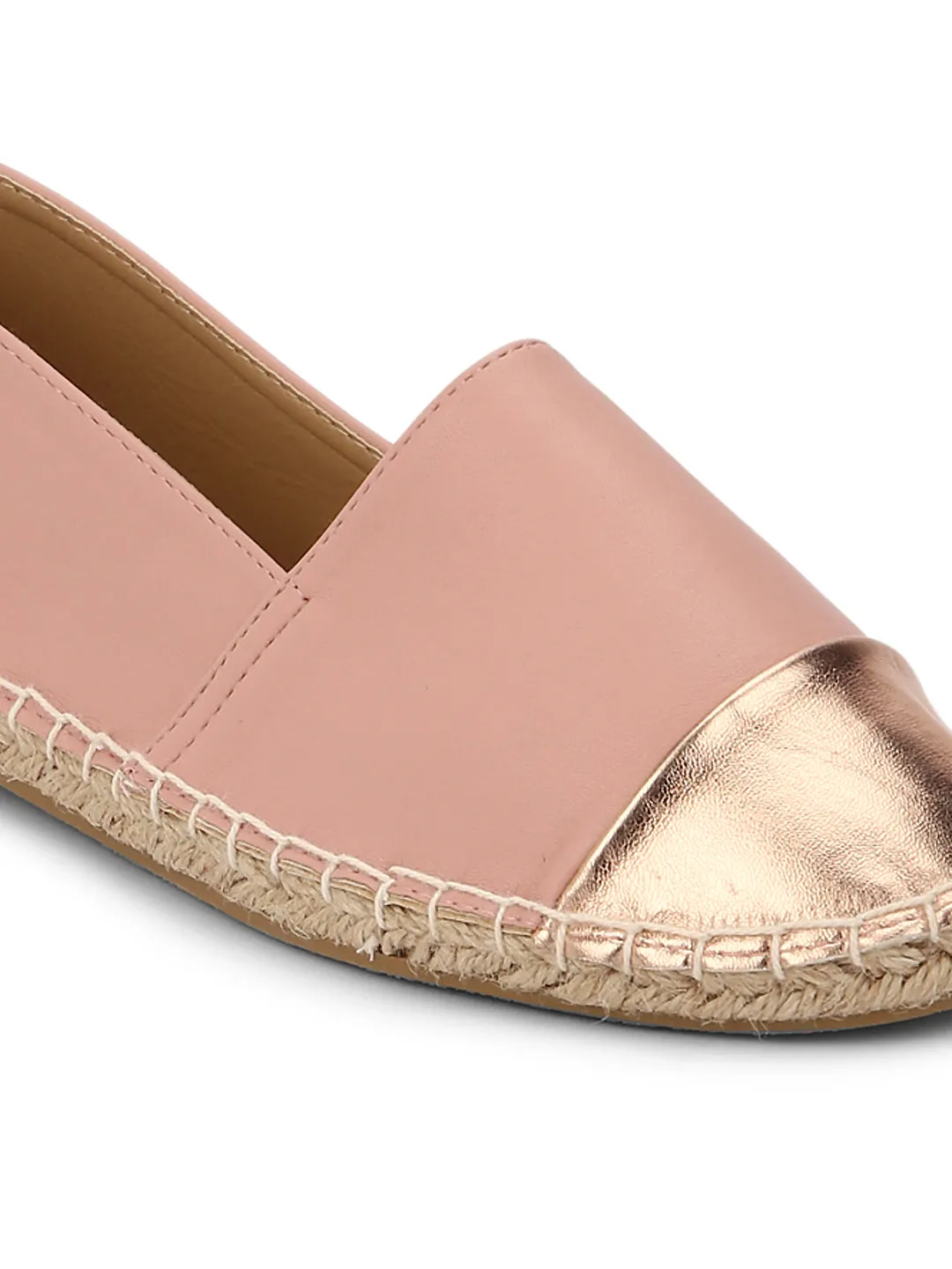 Nude PU Slip-On Sneakers