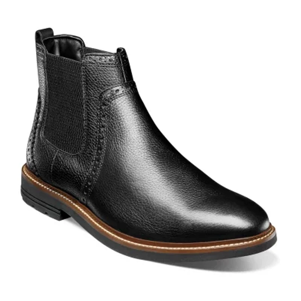 Nunn Bush Mens Otis Ii Plain Flat Heel Chelsea Boots