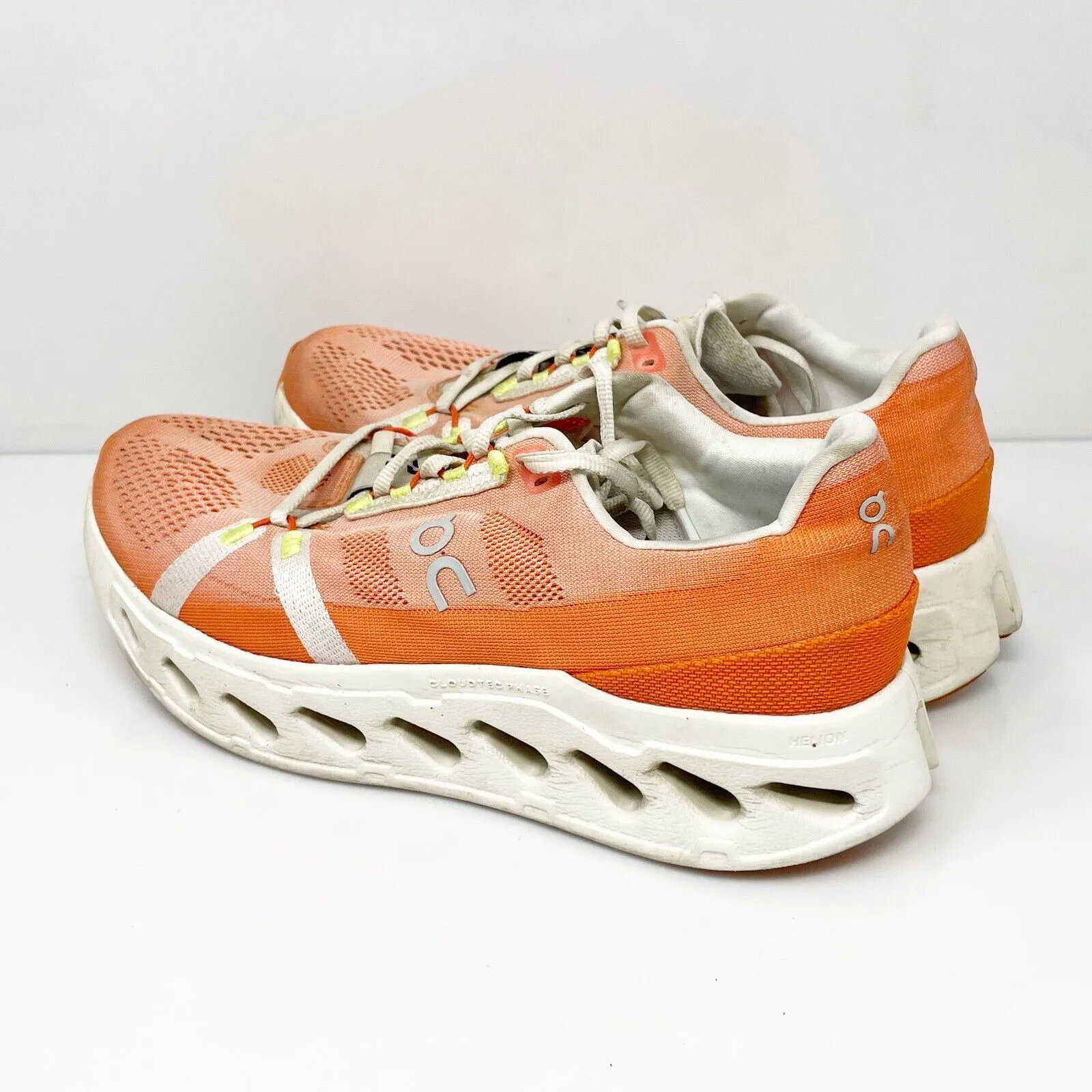 On Womens Cloudeclipse Orange Running Shoes Sneakers Size 10