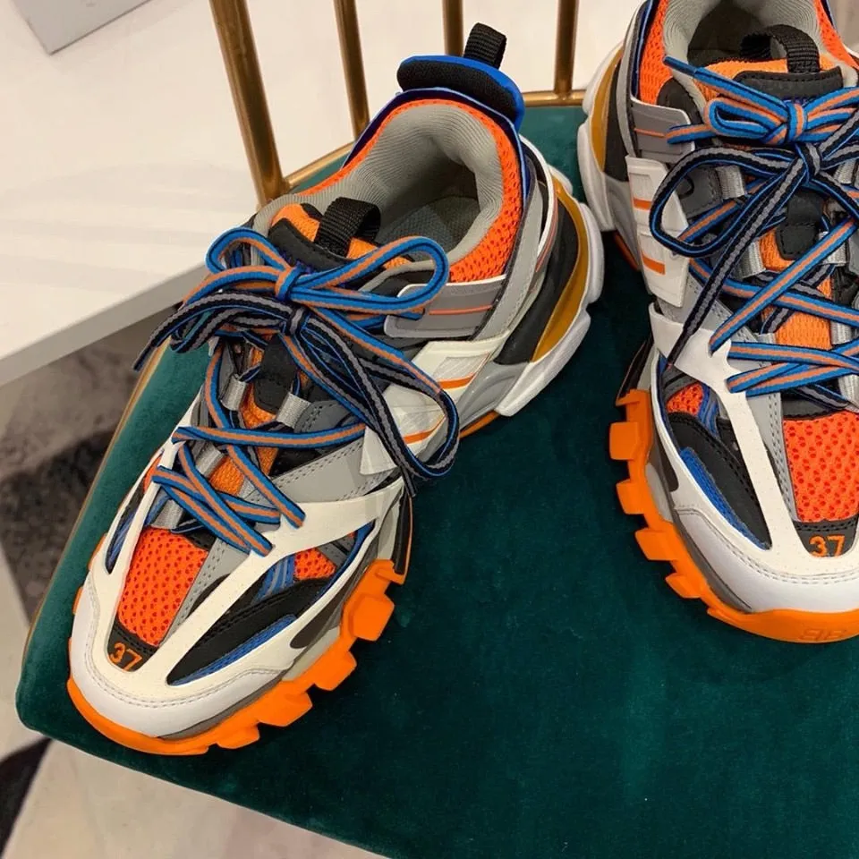 Orange + Blue BB Track Trainers