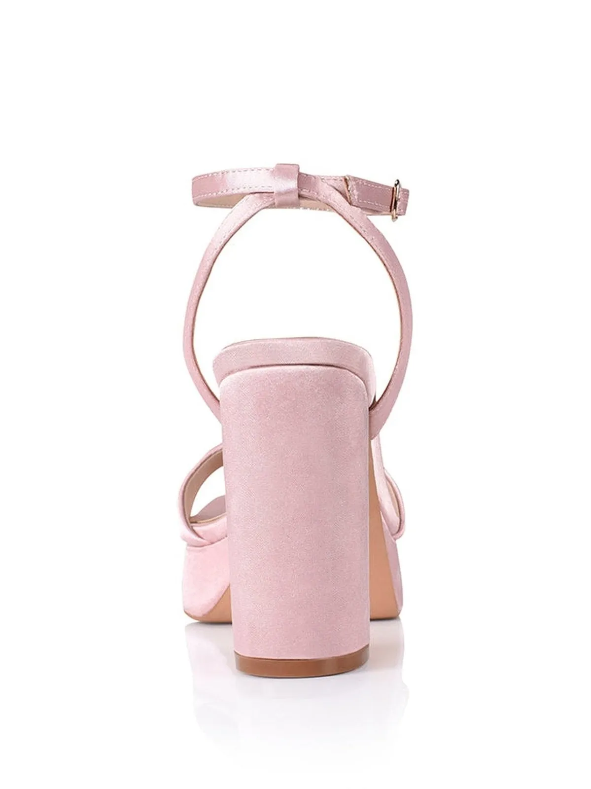 Pink Satin High Heels