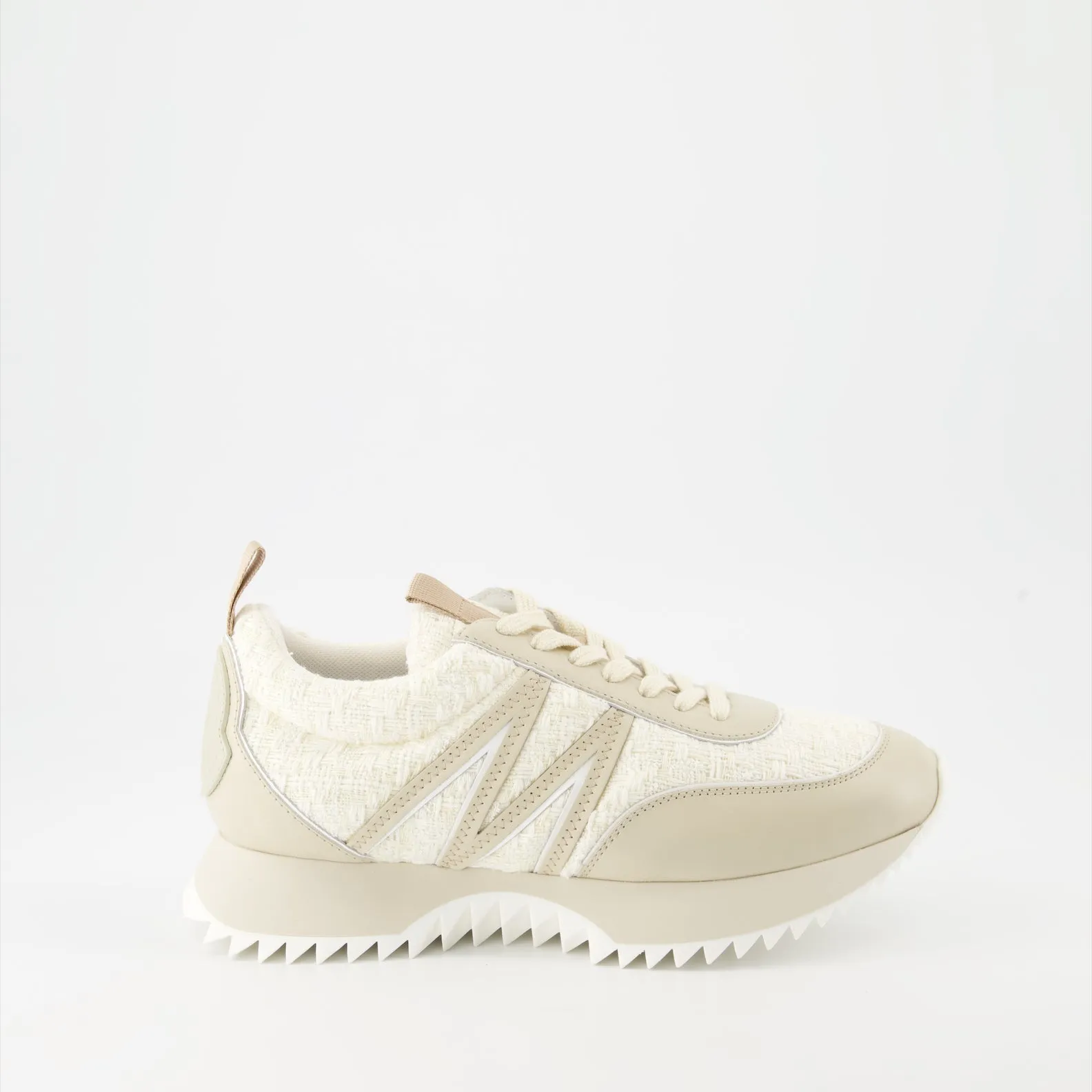 Pacey Leather and Cotton Sneakers