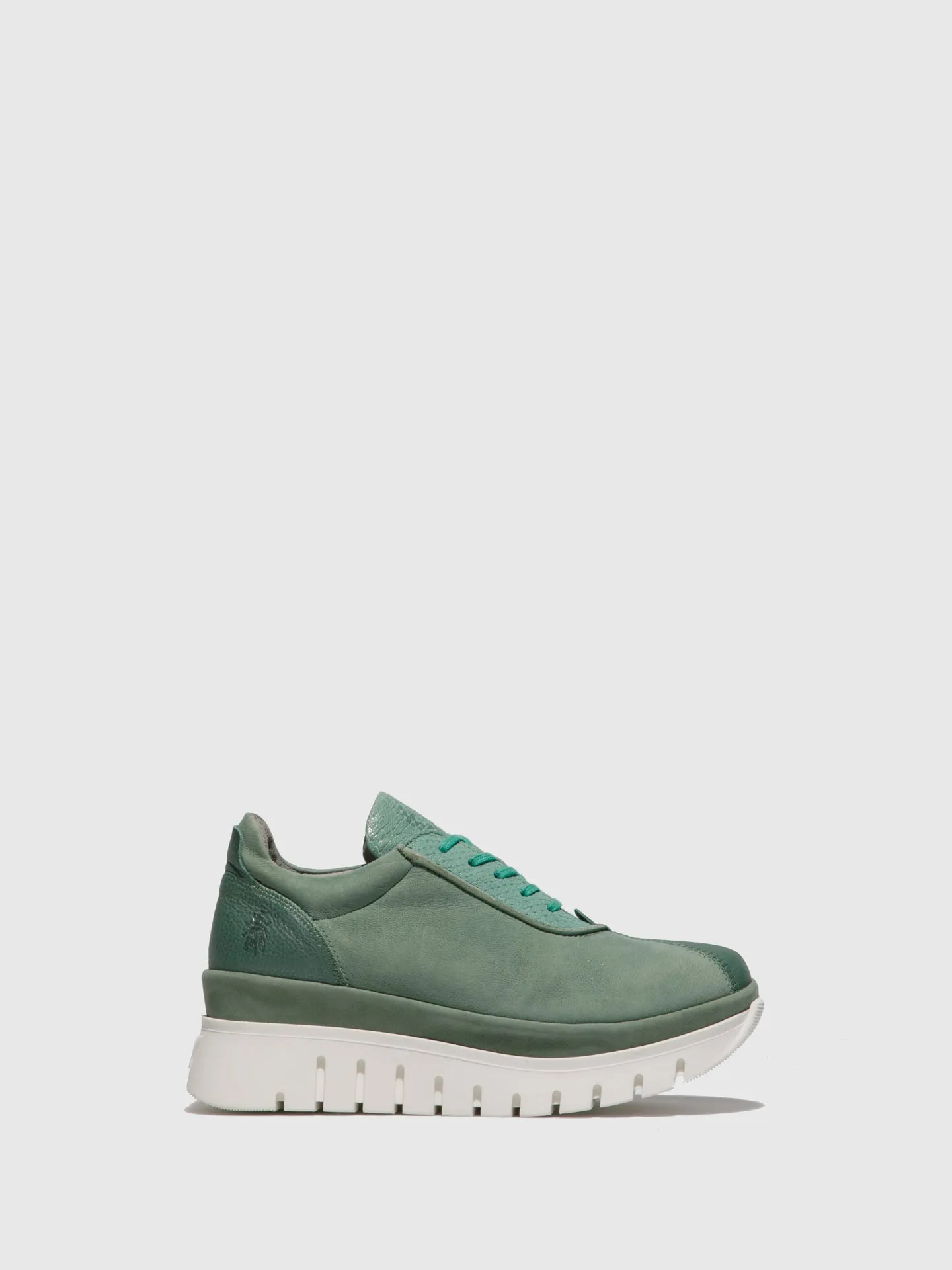 PaleGreen Lace-up Shoes