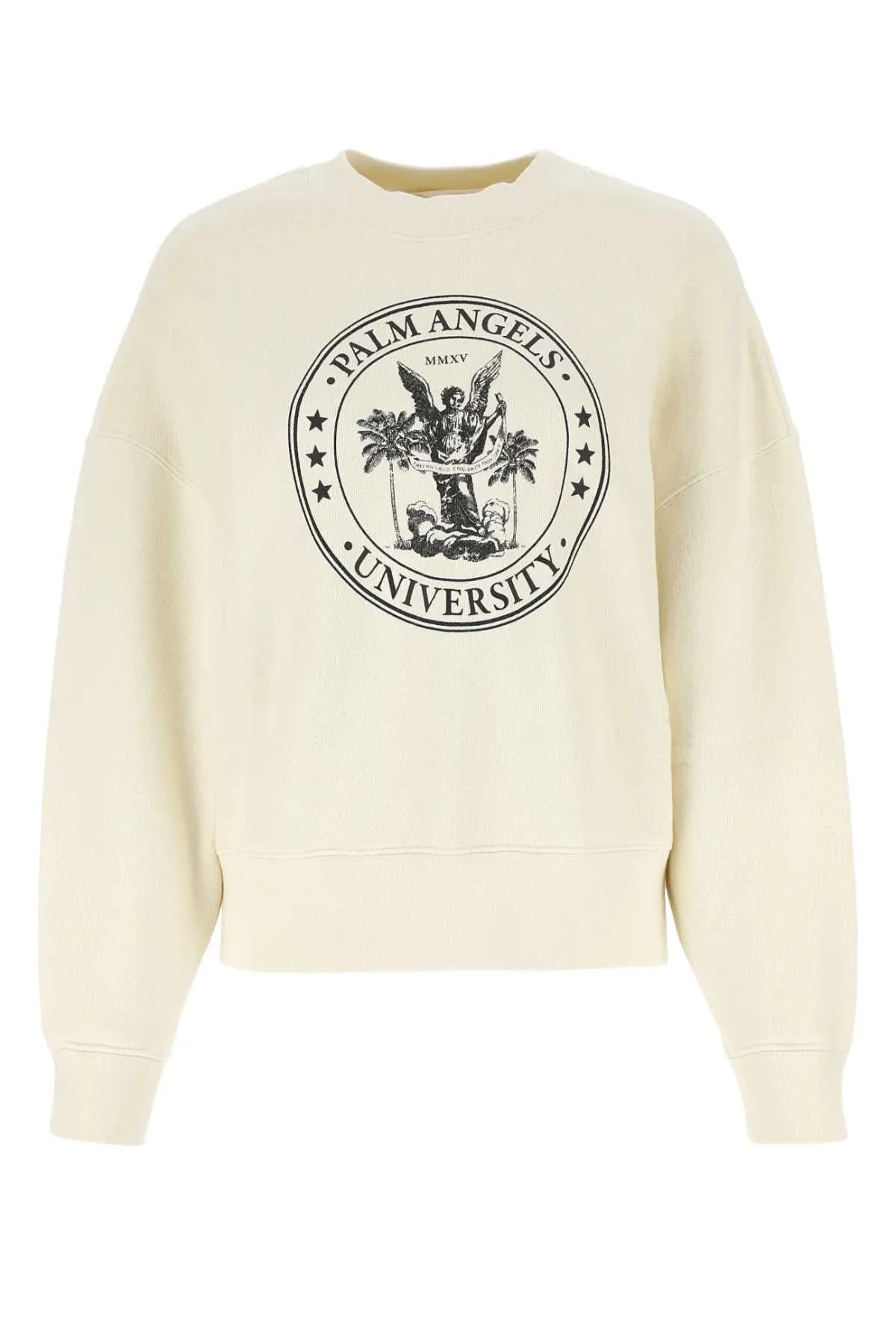 Palm Angels Sand Cotton Oversize Sweatshirt