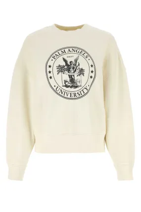 Palm Angels Sand Cotton Oversize Sweatshirt