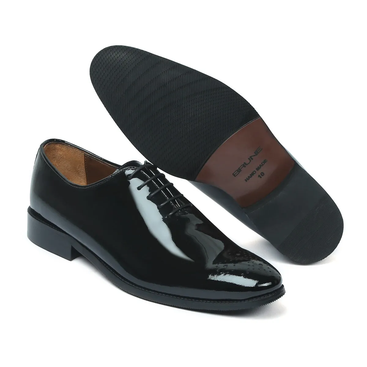 Patent Black Oxford Lace-Up shoes