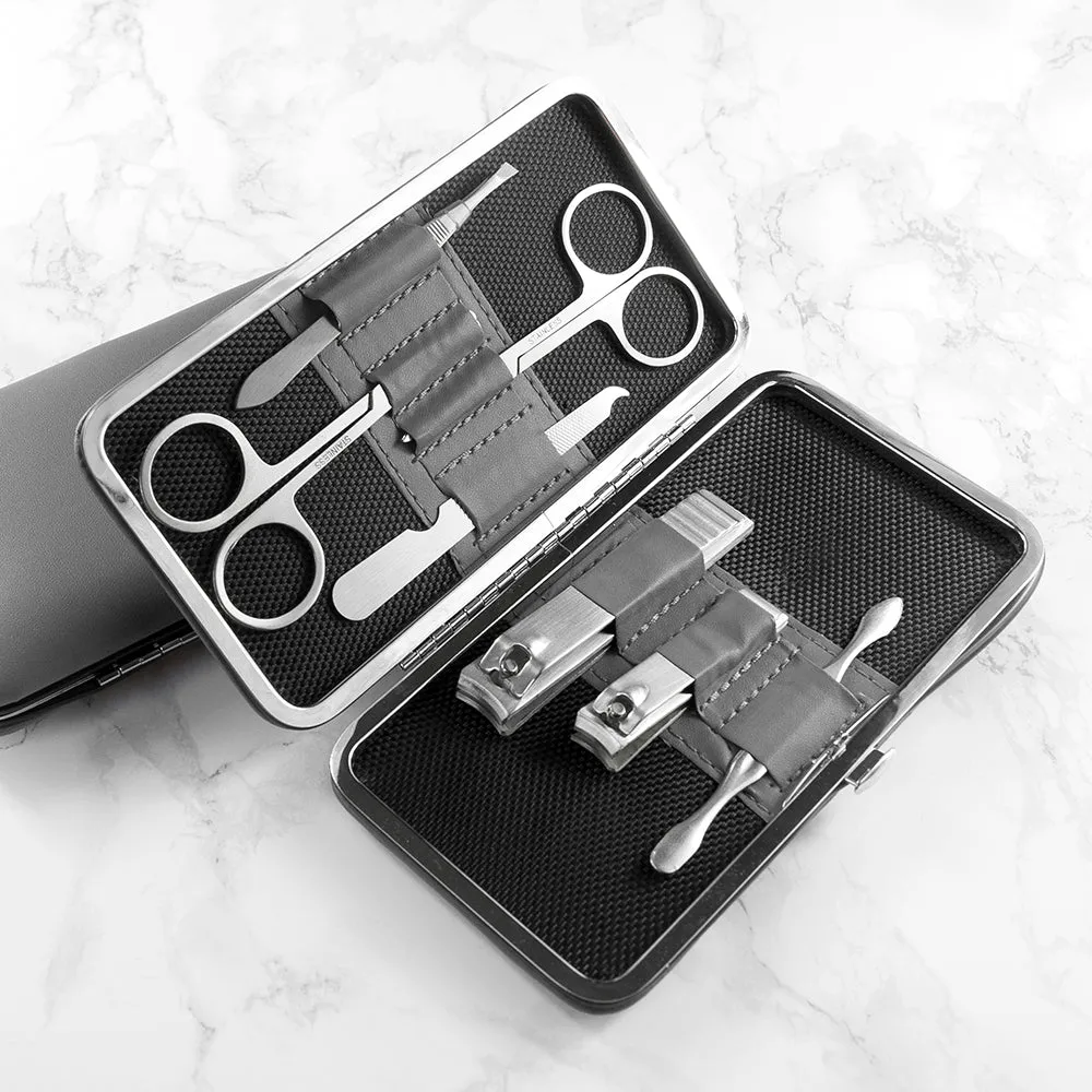 Grey Personalized Manicure Set