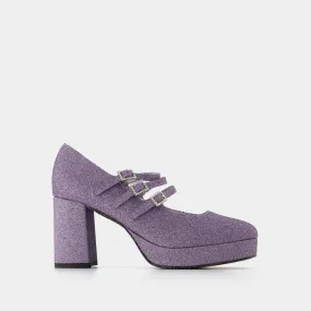 Pigalle Pumps - Carel - Purple - Leather