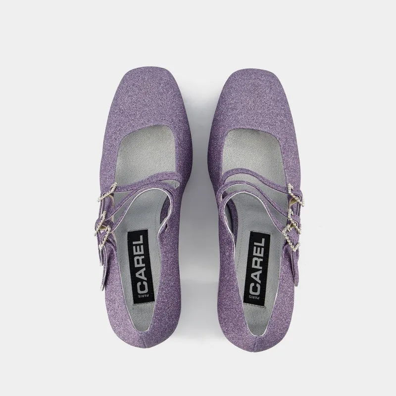 Pigalle Pumps - Carel - Purple - Leather