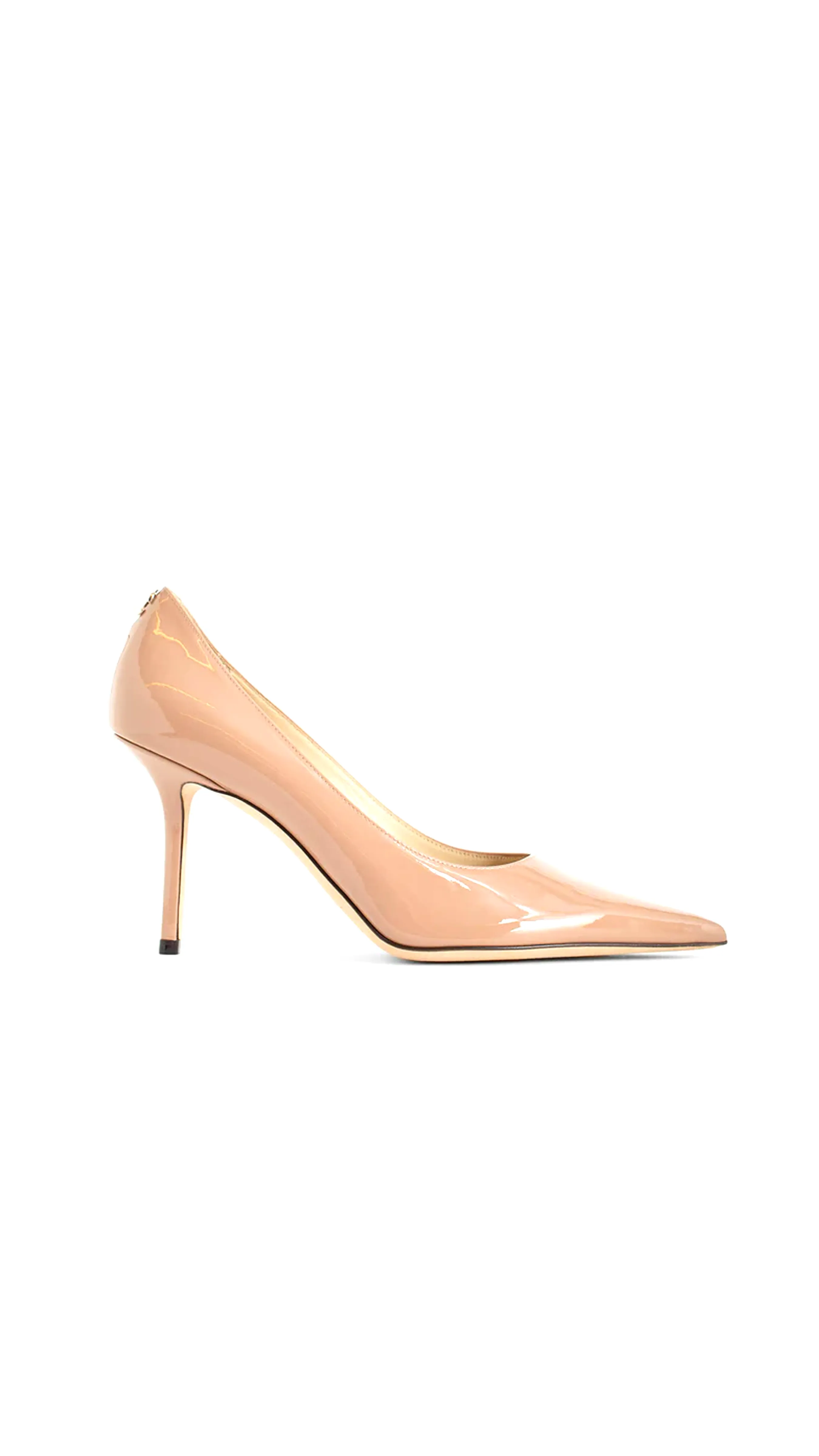 Pink Love Patent Leather Pumps featuring JC Emblem