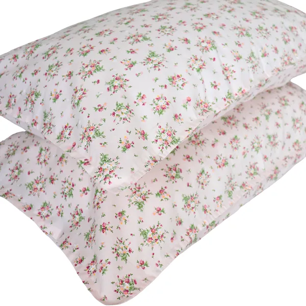 Pink Posy Pillowcase (set of two)