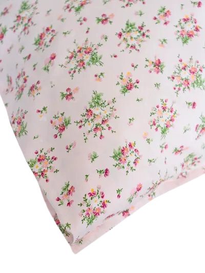 Pink Posy Pillowcase (set of two)