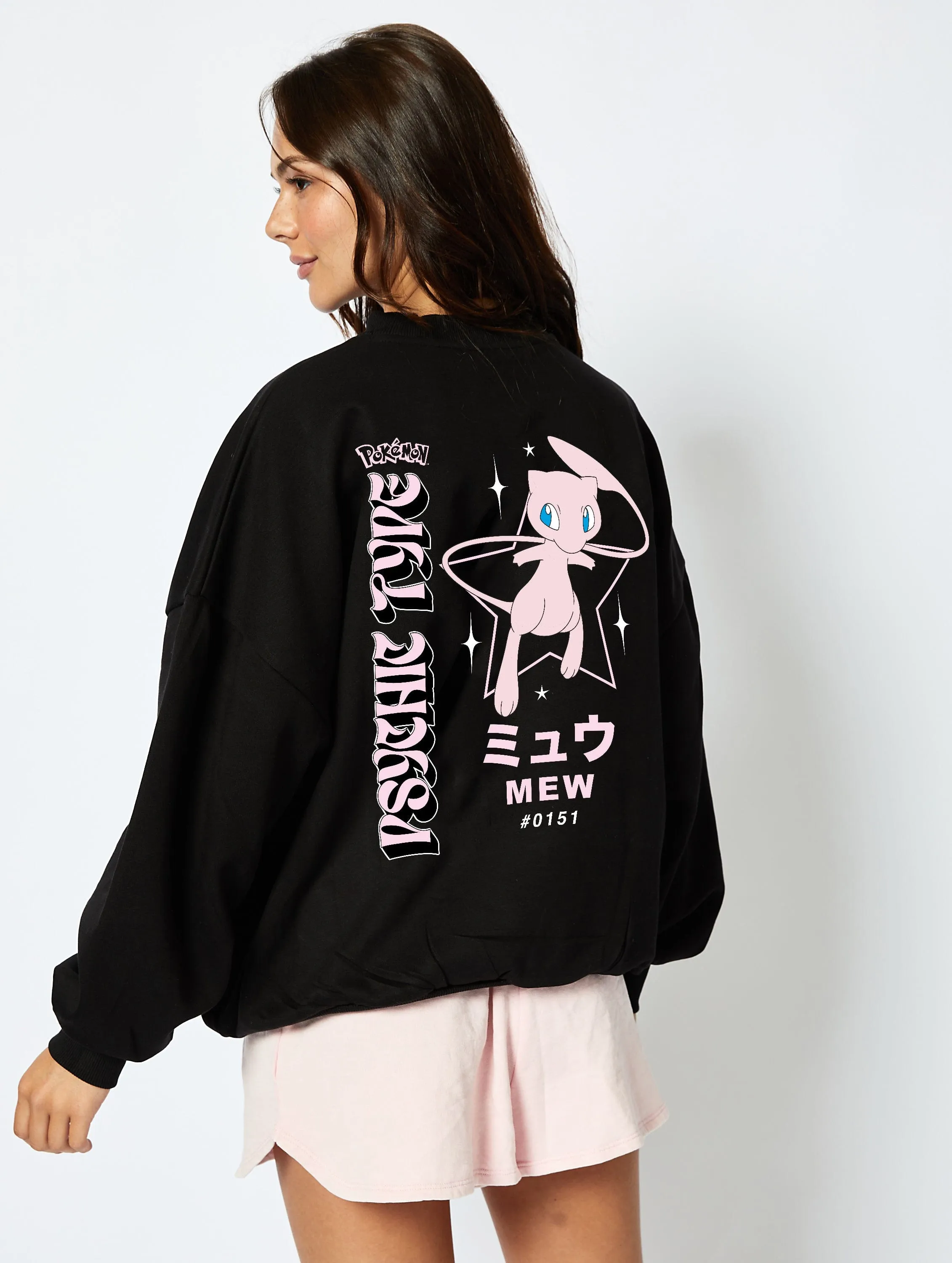 Pokemon #0151 Mew Sweatshirt in Black