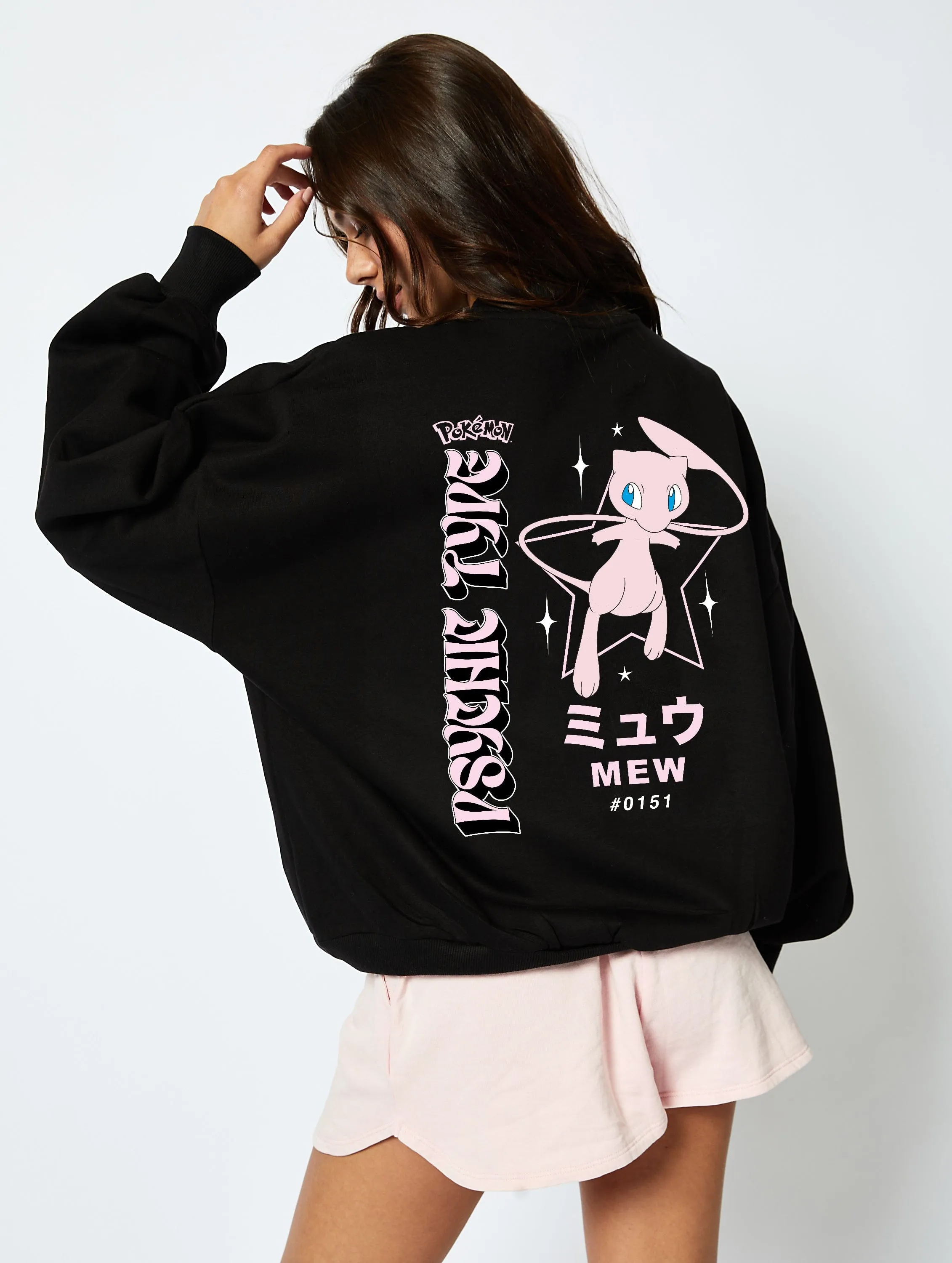 Pokemon #0151 Mew Sweatshirt in Black