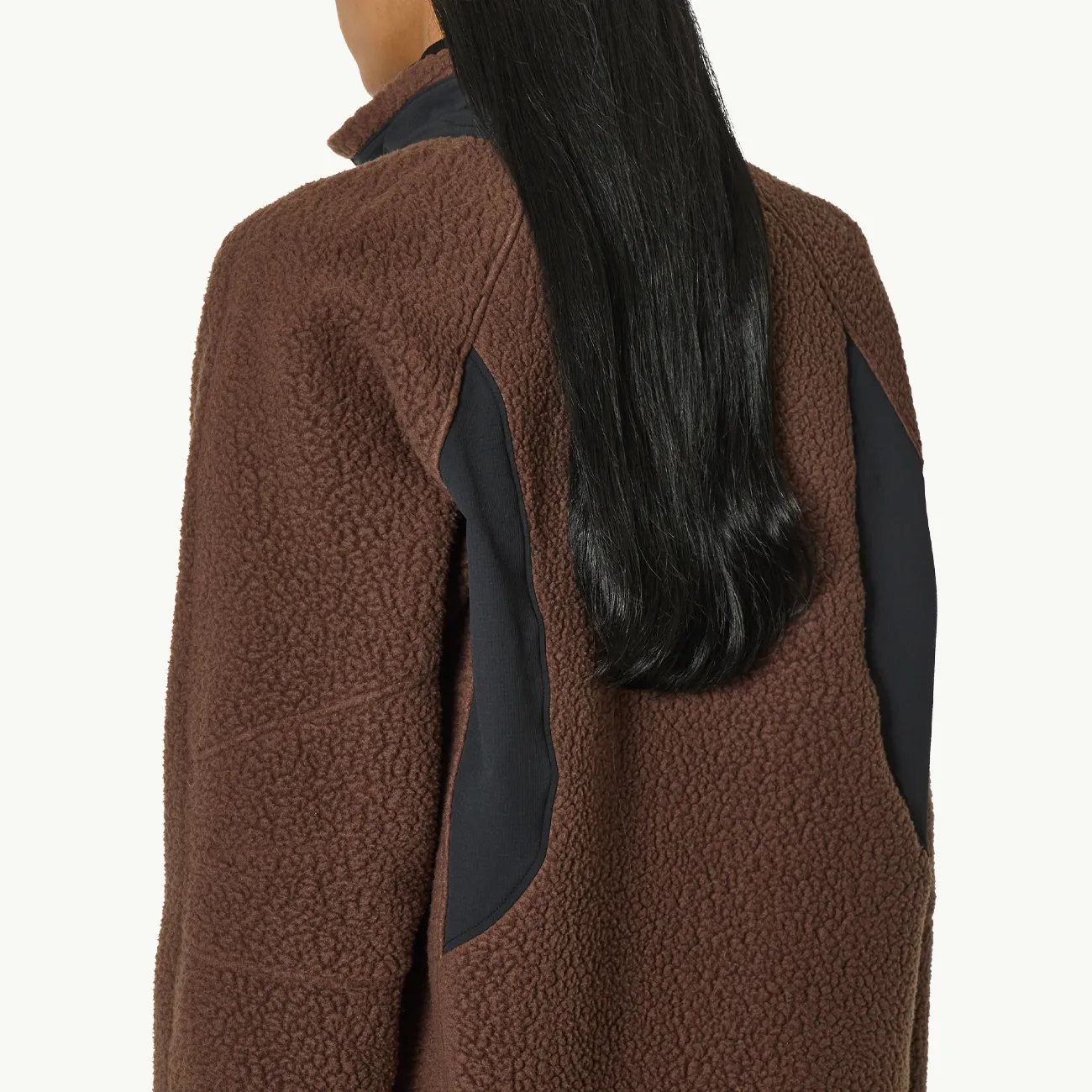 Polartec Fleece Jacket - Dark Brown/Black