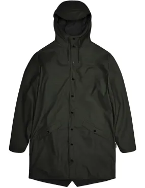 Rains Long Rain Jacket Green 12020